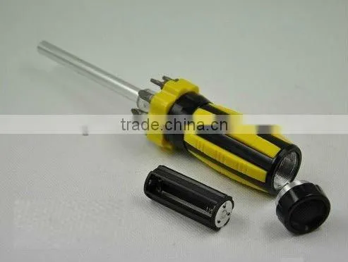 Screwdriver bits set with LED light