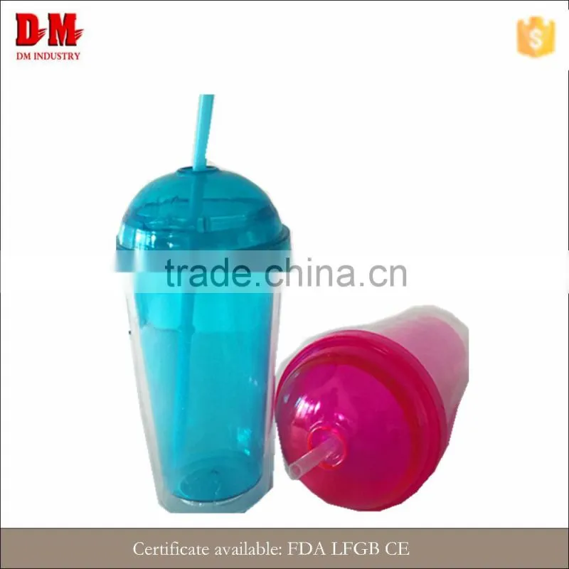 round cap 450ml hall student modern insulated double wall plastic tumbler