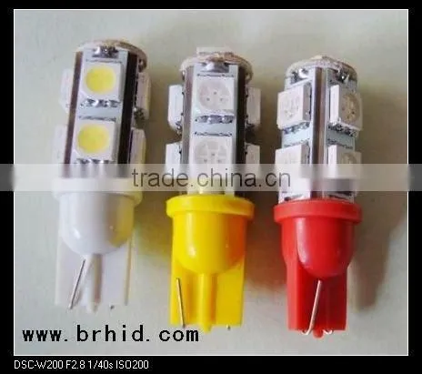 hottest car led light t10 9SMD 5050