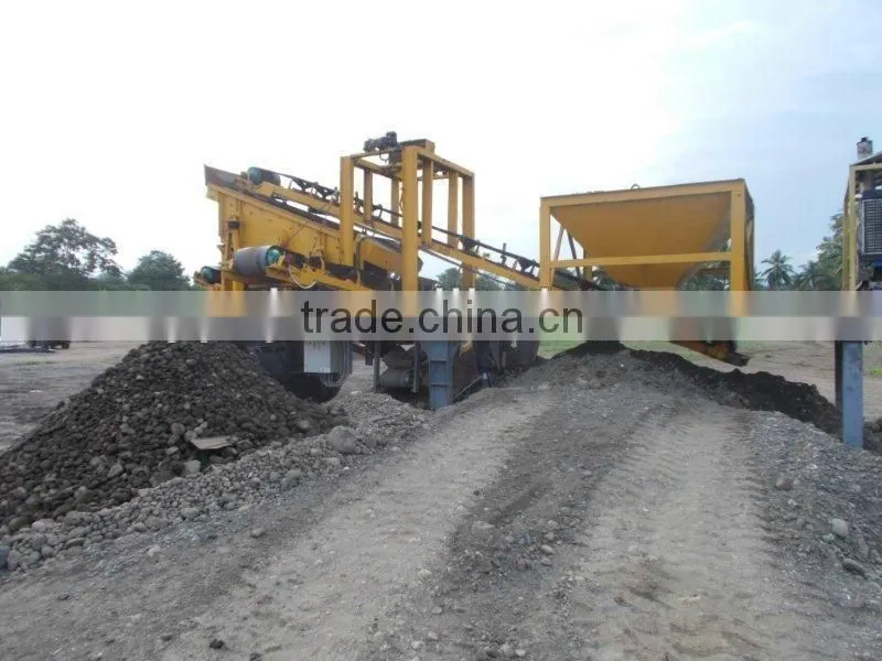 Movable jaw crusher plants, mobile crushing station for aggregate production
