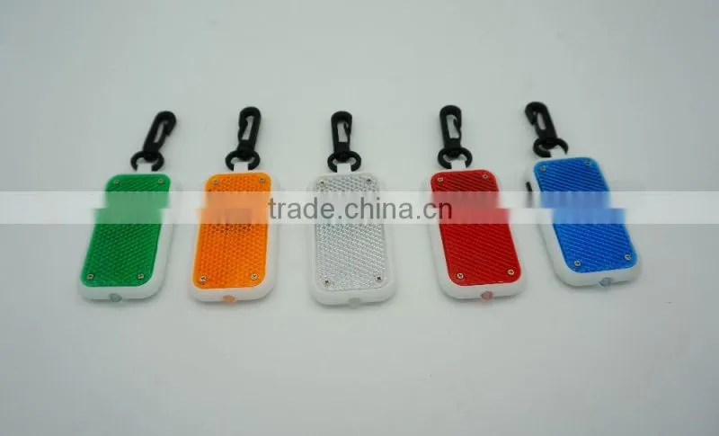 Wholesale Plastic Reflective Keychain Flash Light