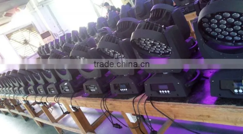 18CH 10watt Led Zoom Wash Moving Head 36PCS Moving Head LED Stage Wash Lights