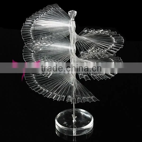 120 tips nail polish rotating color chart nail tips display shelf