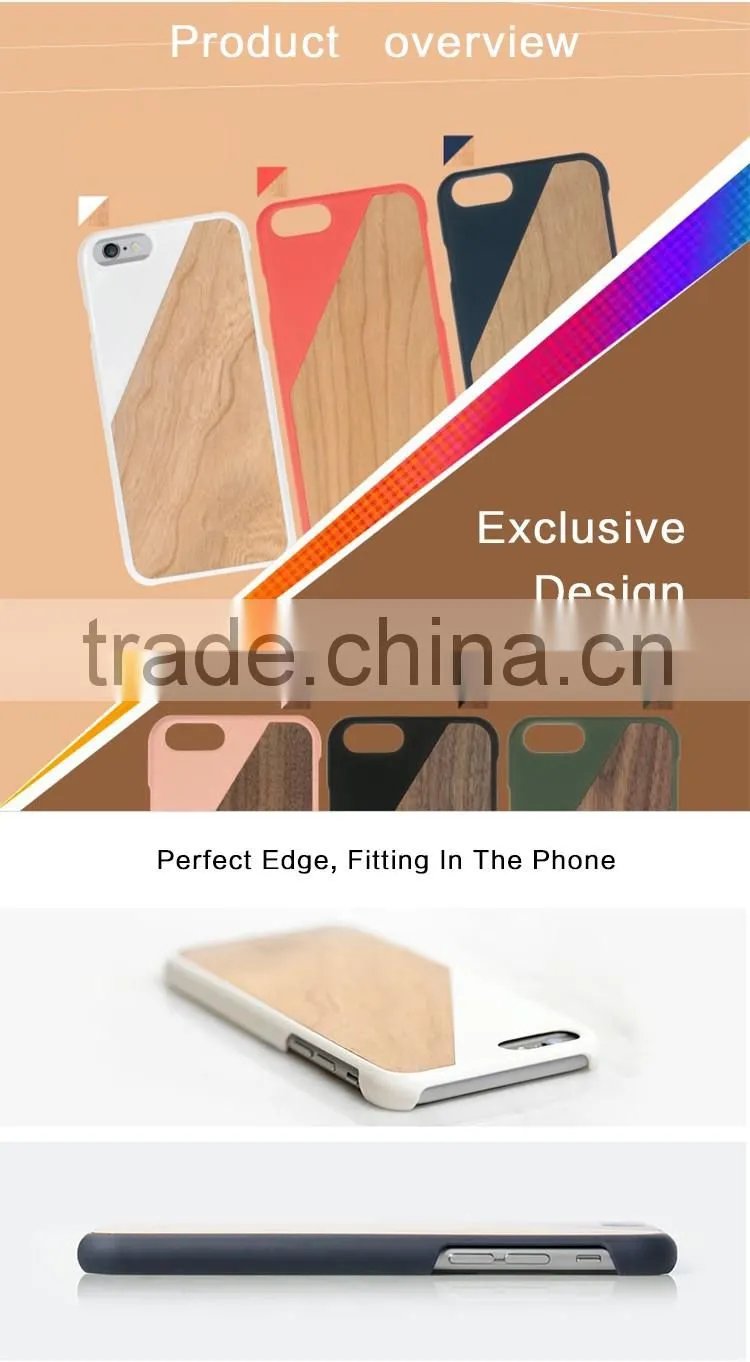 2016 handcraft bamboo for samsung s6 case for iphone 6