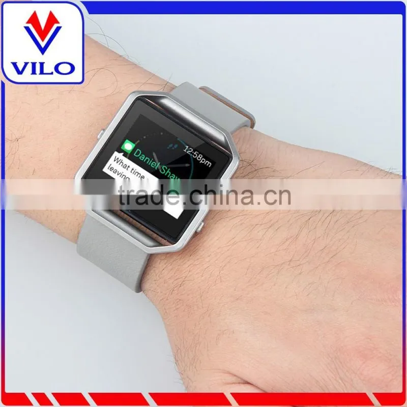 Wristband Bracelet Genuine Leather band for Fitbit Blaze