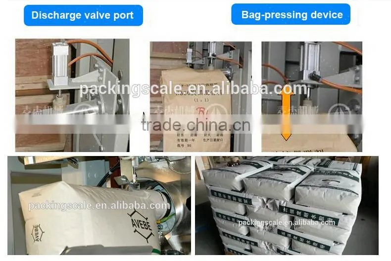 semi automatic bentonite bulk bag weight filling machine