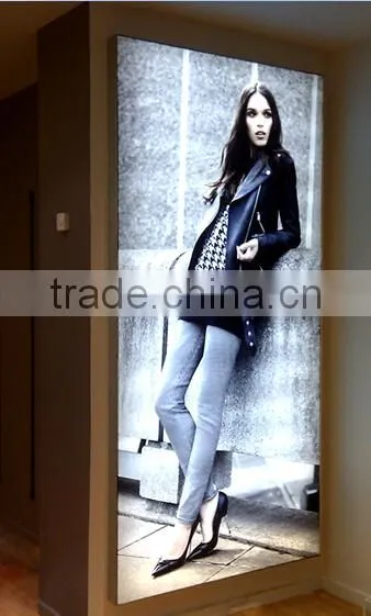 Wall Mounted Advertising Super Thin LED Outdoor Aluminum Light Box