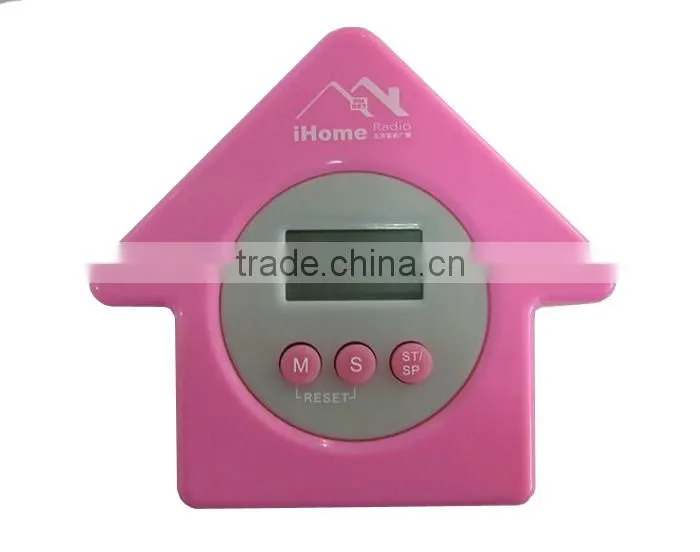 Geometric drawing LCD Display Digital Kitchen Timers with Magnetic Function