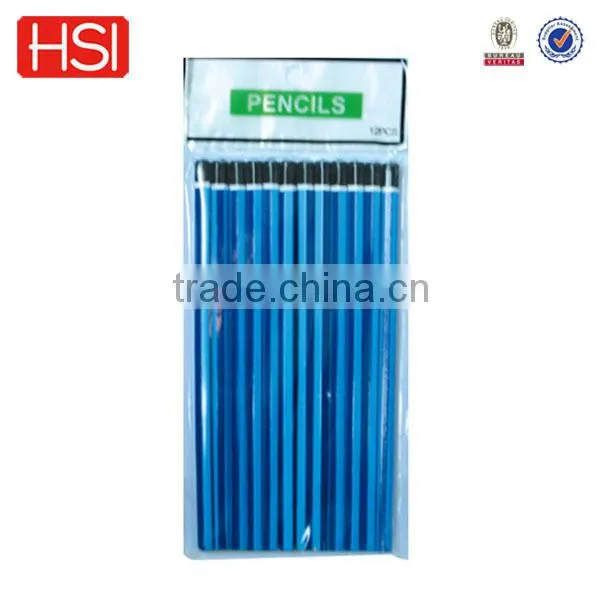 black lead customized logo printed pencil