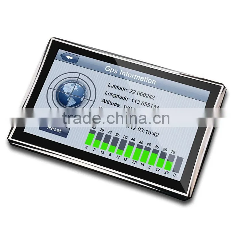 2015 Wholesale 7" Portable Car GPS Capacity screen Car GPS Navigator with bluetooth AV-IN, OEM/ODM manufacturer Portable Car GPS