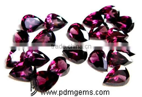 Rhodolite Garnet Pear Cut Faceted Lot For Silver Bracelet From Manufacturer