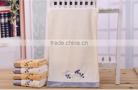 Embroider and jacquard bath towel