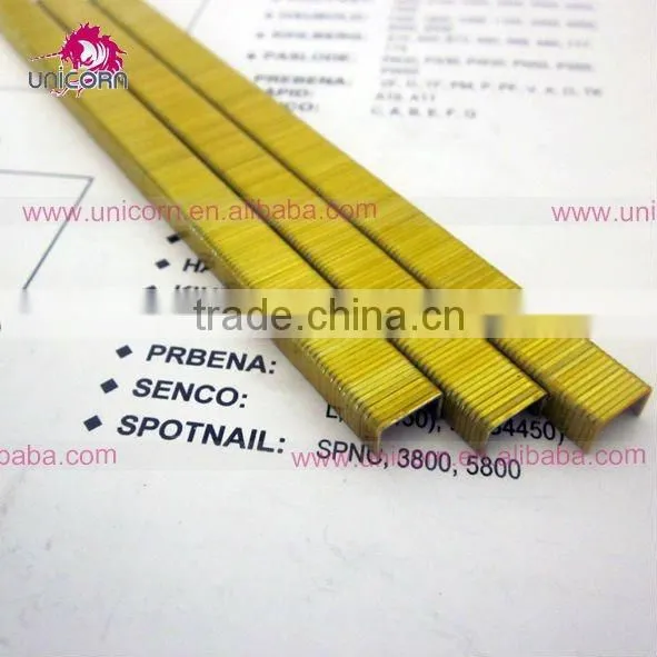 22GA Fine Wire furniture staples 71 series 12mm galvanized steel staples