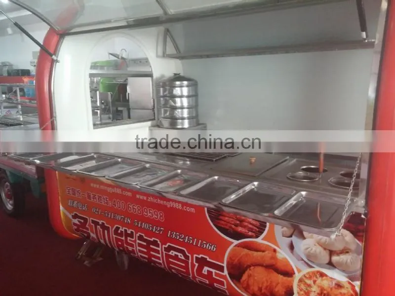 2016 Convenient New Style Food Vending Cart supplier in Guangzhou