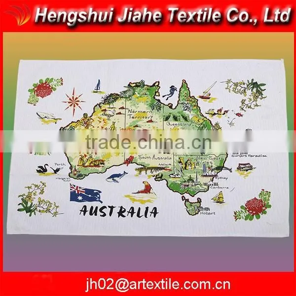 silk screen printing kitchen cotton dish towel