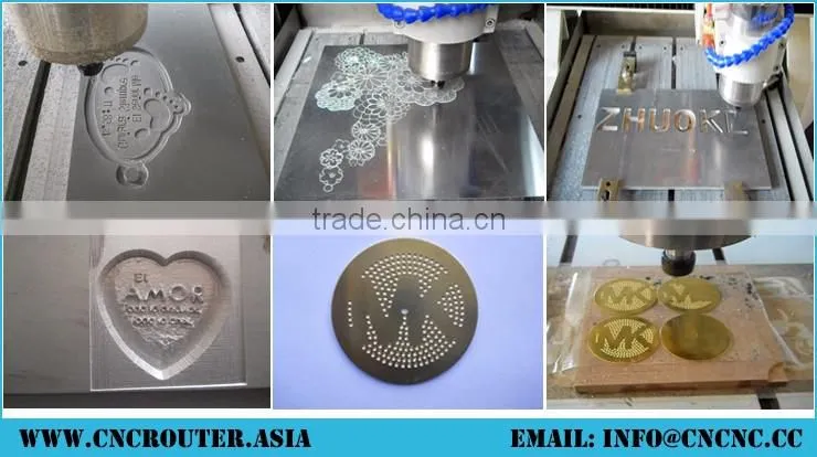 3200W NCStudio Control Small CNC Machine For Metal 6090 With Stainless Steel Water Tray X(60CM)*Y(90CM)*Z(25CM) CE Approval