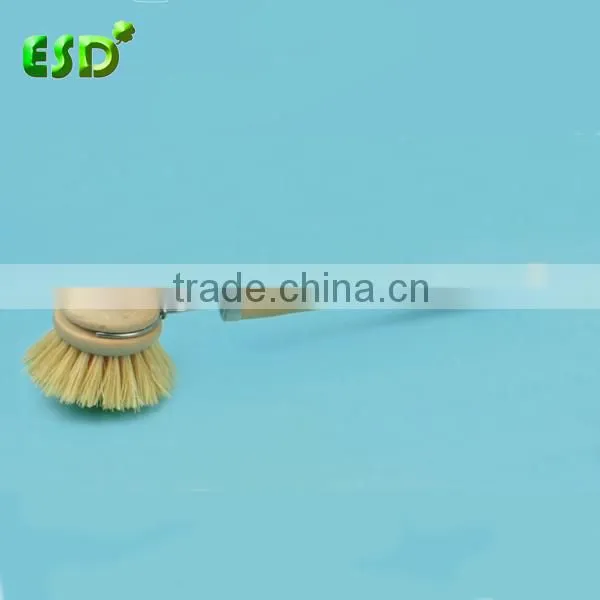 tampico dish brush with wooden handle