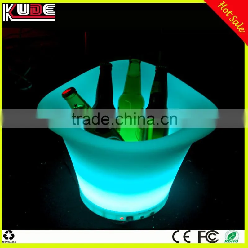 wholesalecolor changing LED lighted bucket / rechargeable LED ice bucket