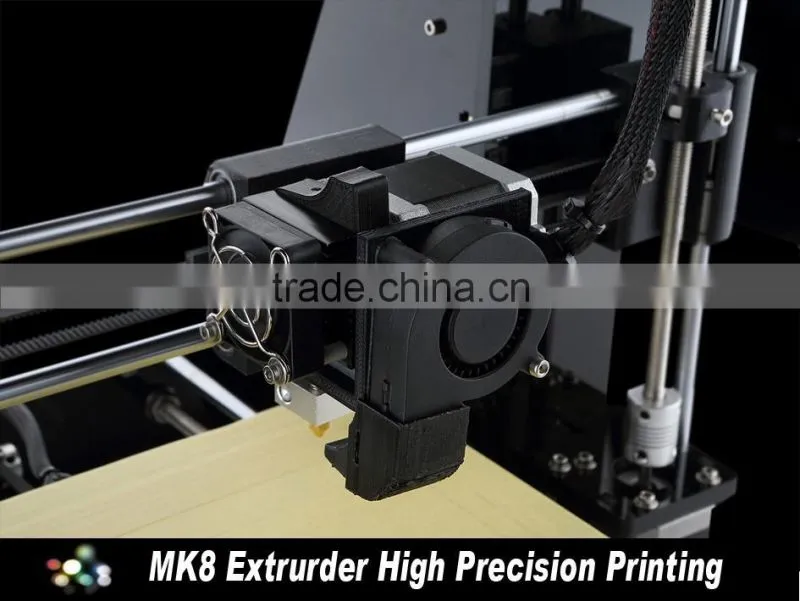 High Quality Precision Reprap Prusa i3 DIY 3d Printer kit (with 1 Roll Filament 8GB SD card,LCD)7 Material size 225*225*200mm
