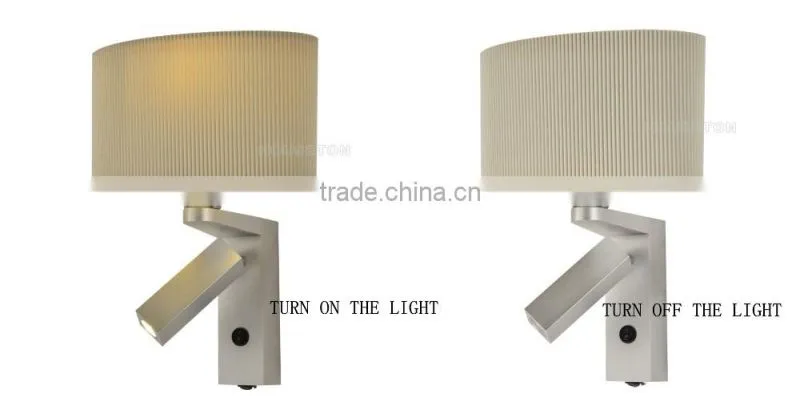 Two heads hotel decorative wringle shade led wall sconce,hotel decorative wringle shade led wall sconce,led wall sconce WL1082