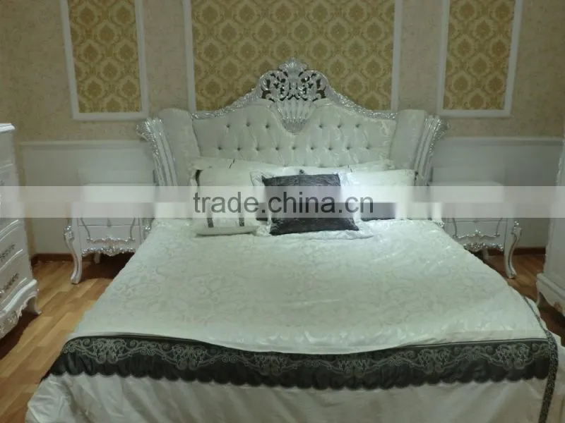 antique solid wood carved design furniture bedroom Bed Bedside table Wardrobe Dressing table Bench Commode