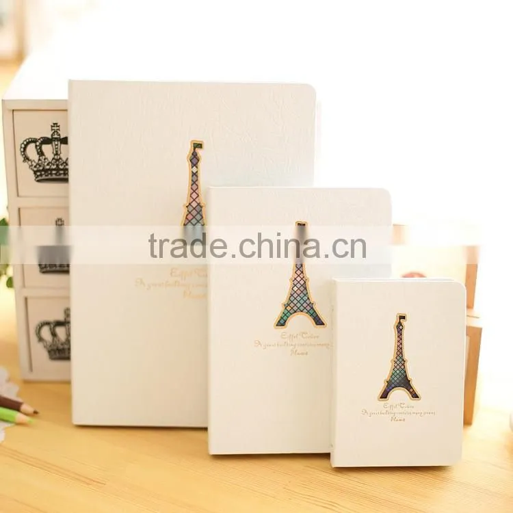 High Quality Eiffel Tower Blank Notebook Hardcover Blank Notebook Cheap Bulk