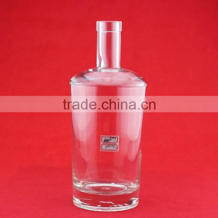 Wholesale hot quality brandy glass bottles waterdrap whiskey bottles frosted beverage bottle
