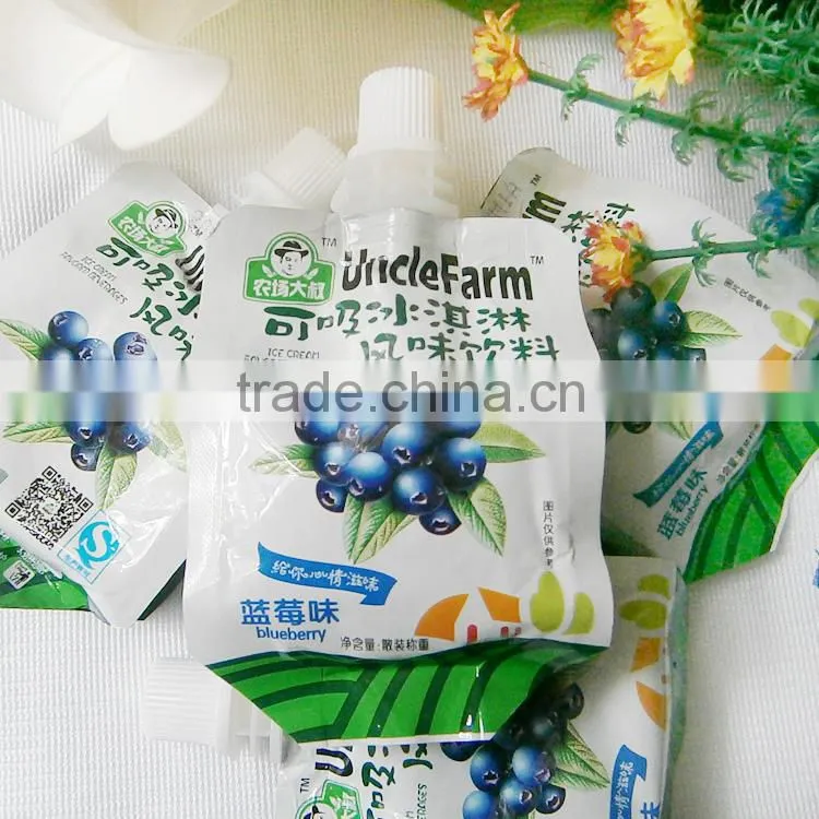 Plastic food grade standing spout pouch made in China