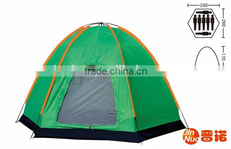 10 person single layer 8.5mm Fiberglass Pole Travel tent