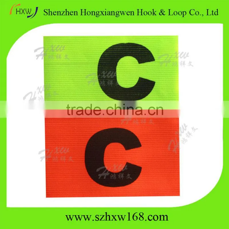 Customized Polyester Hook loop captain armband