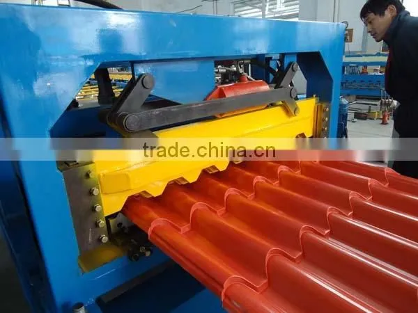 Portable Metal Roofing Tile Sheet Roll Forming Machine / Manual Roof Tile Making Machine