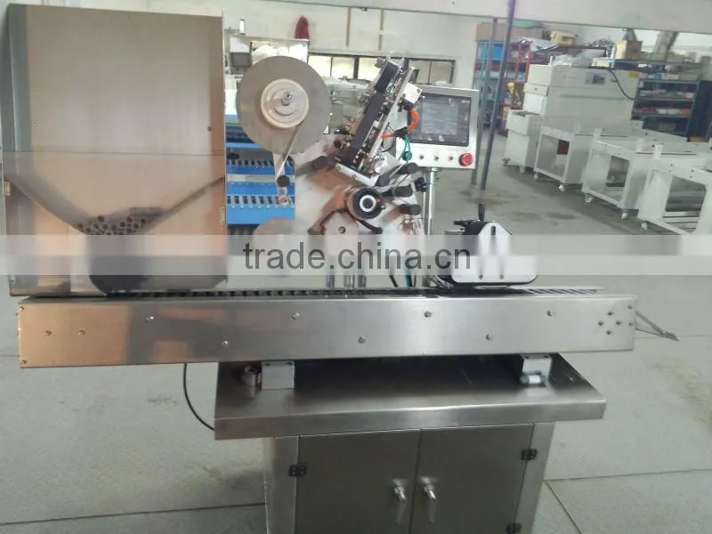 Horizontal self-adhesive labeller for cylinder, small roud thing