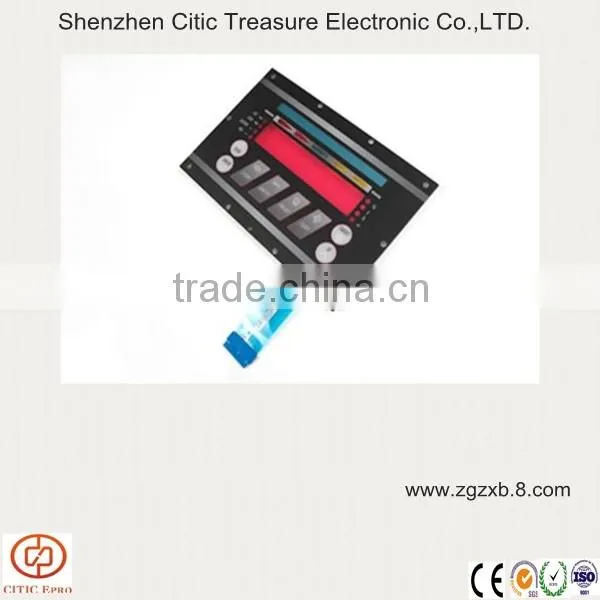 Rear adhesive keyboard switch thin-film