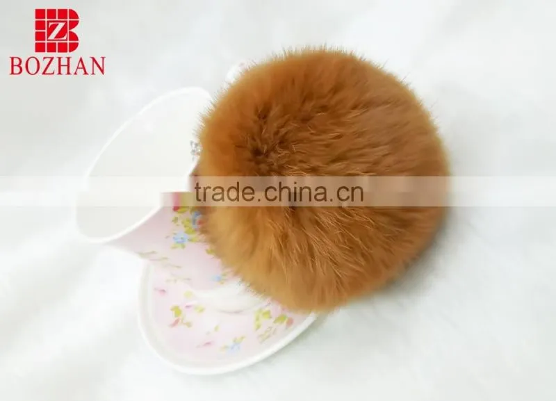 Rabbit plush Pom pom keychain for maker