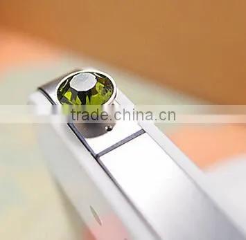 Fashion flash diamond colorful diamond cell phone headset dust plug dust plug 3.5mm universal