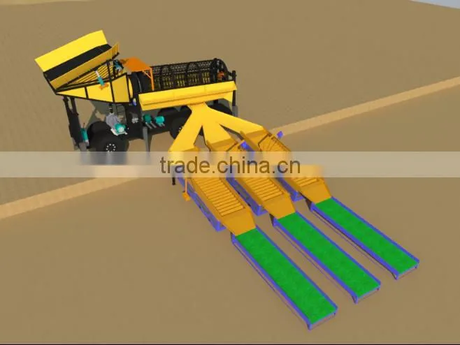 Gulch Gold machine with vehicle