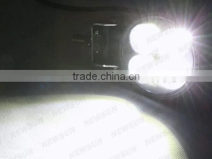12w super brightness Motorcycle led work lamp , 12w led round off road driving light for truck ,Factory price led fog lamp