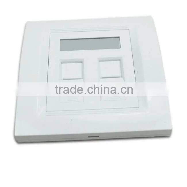1 ports network rj45 single wall face plate with shutter