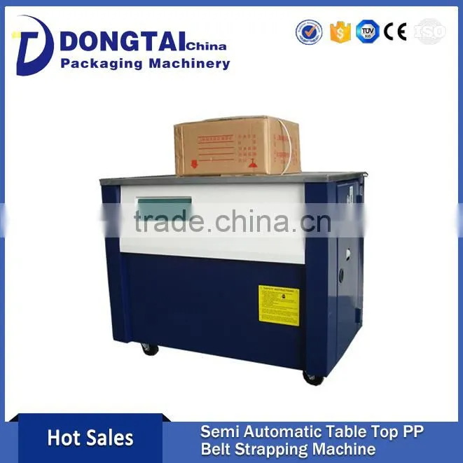Professional Manufacturer: Semi Automatic High Table Manual Strapping Machine