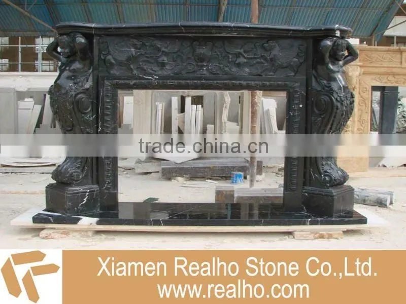 White Marble Fireplace
