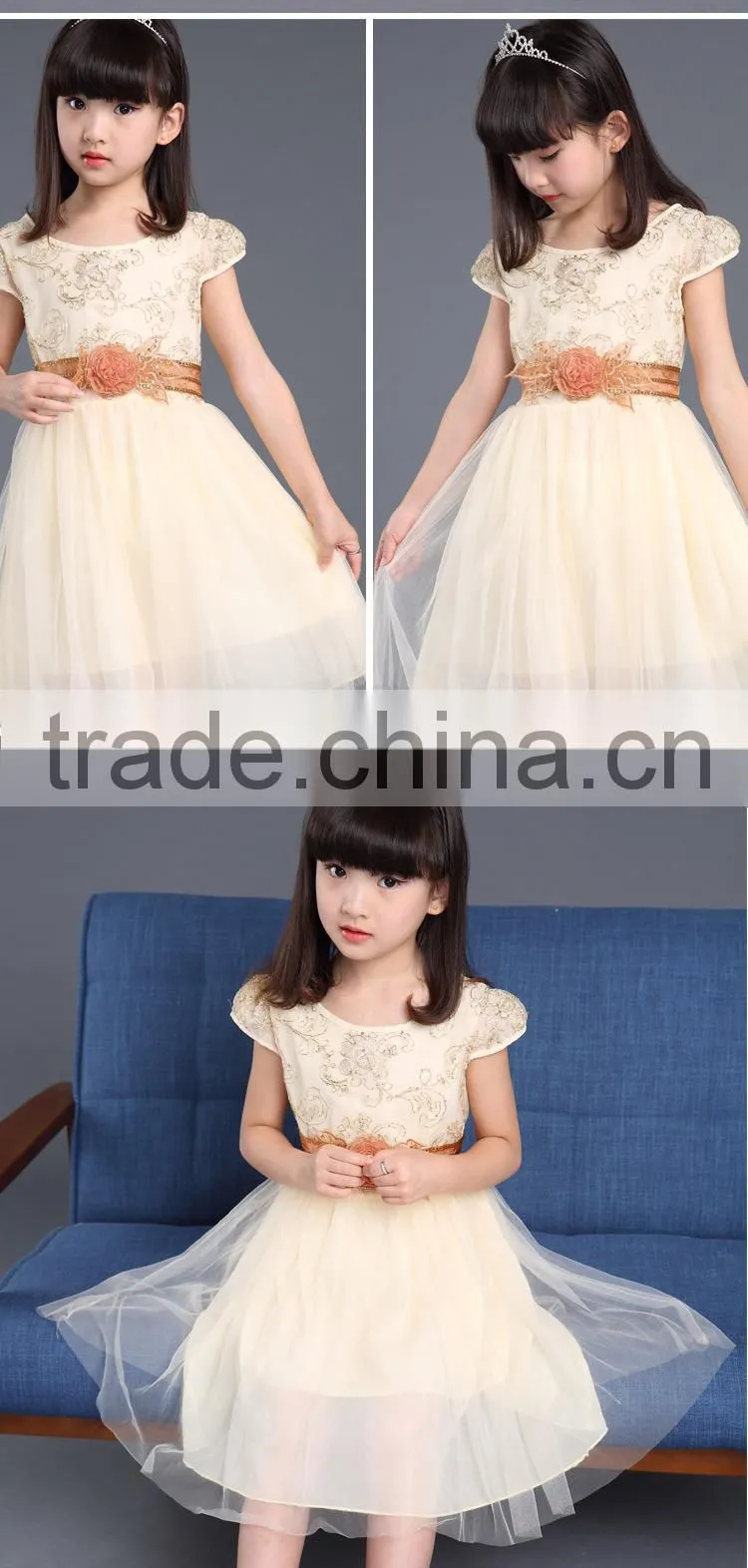 Embroidery princess dress
