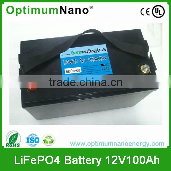 High quality12v 100ah deep cycle lithium battery