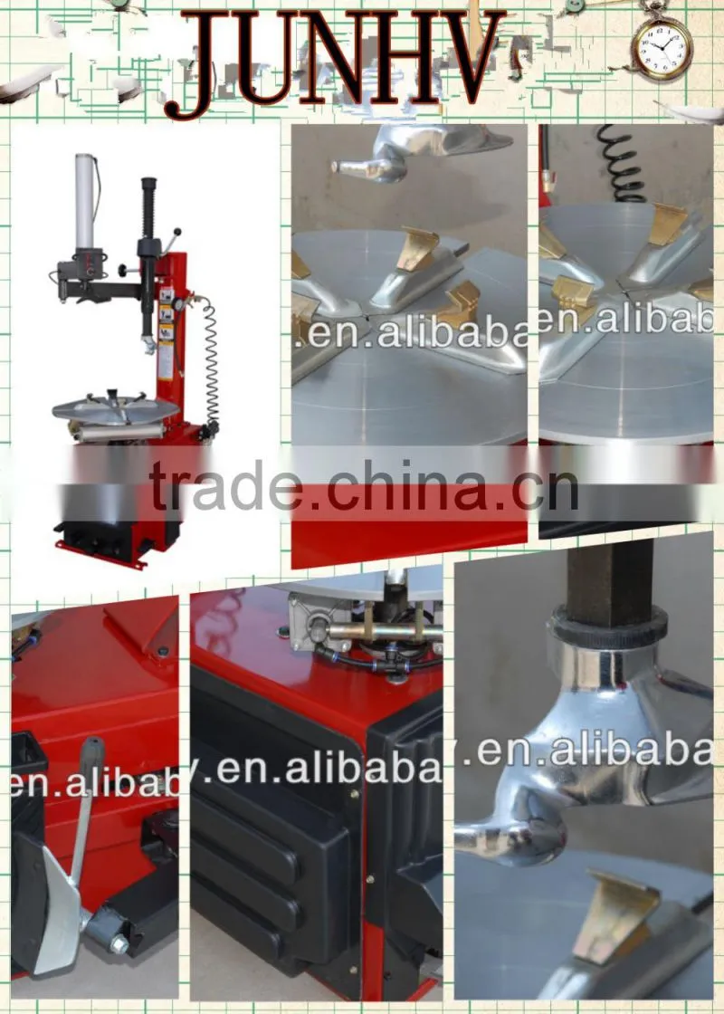 JUNHV 10"-24" model JH-T26 car tyre changer price with CE