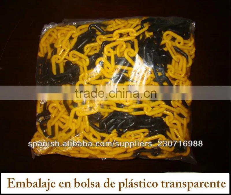 high quality 6mm yellow plastic roller chain