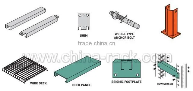 Ownace Good Price High Quality US Heavy Duty Teardrop Pallet Rack