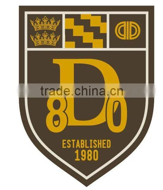 2012 fashional silk printed label for jeans
