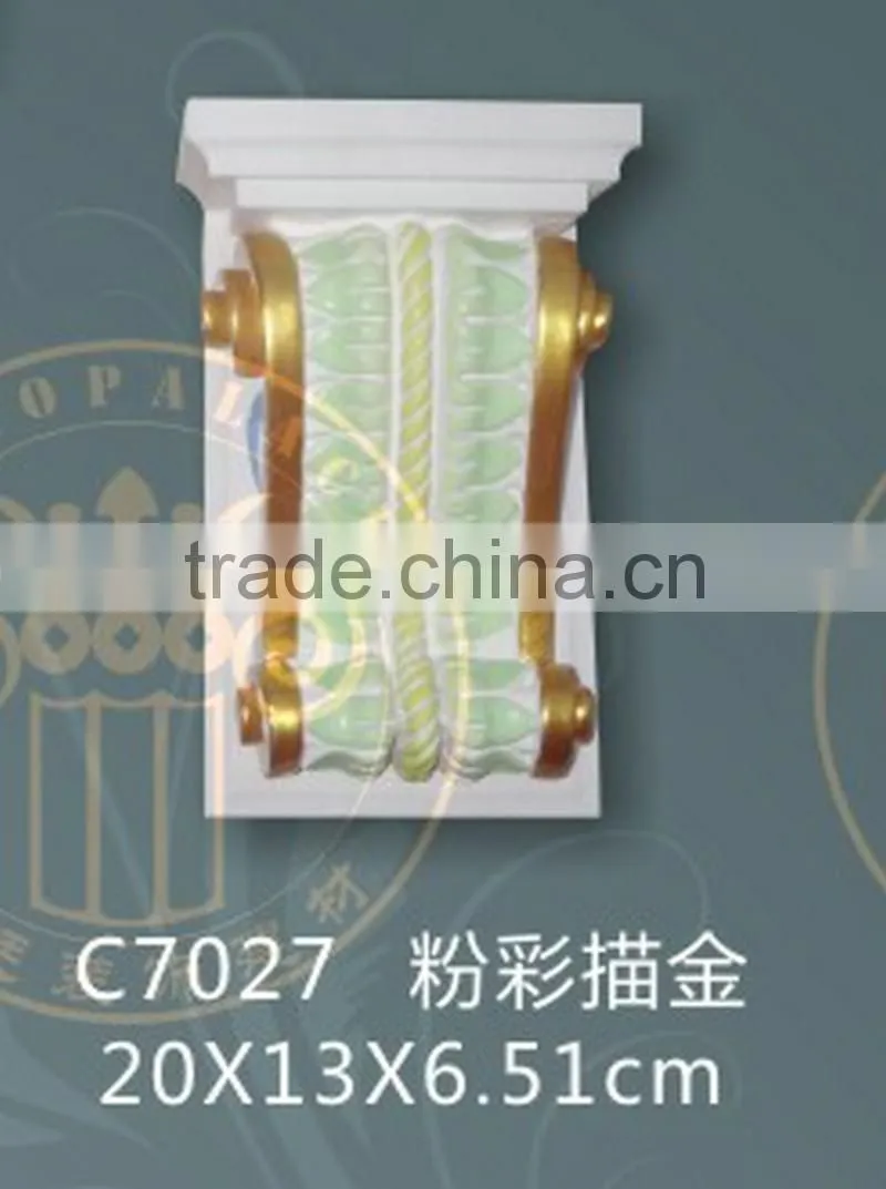 Decoration polyurethane material high density PU decor corbel PU foam corbel