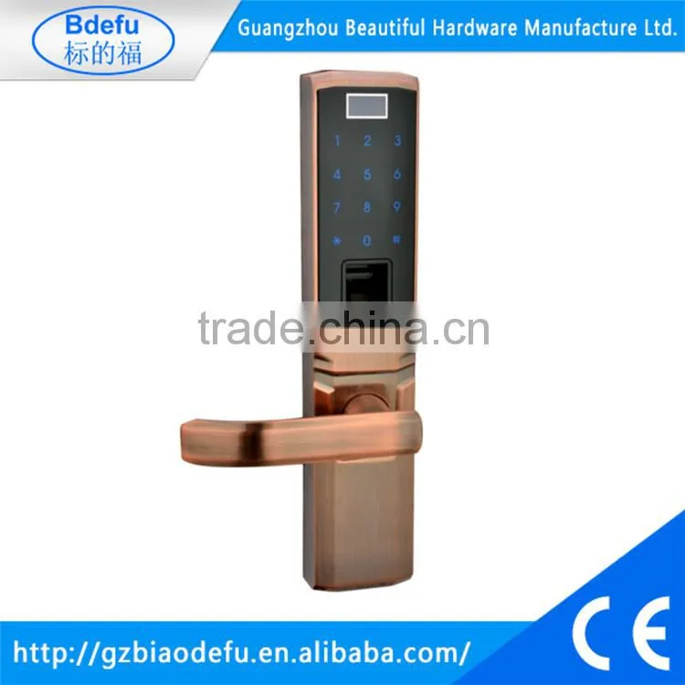 high quality Durable Stainless Steel Fingerprint door handle lock, door lock