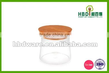 Glass Storage Container/Jar/Canister with bamboo lid