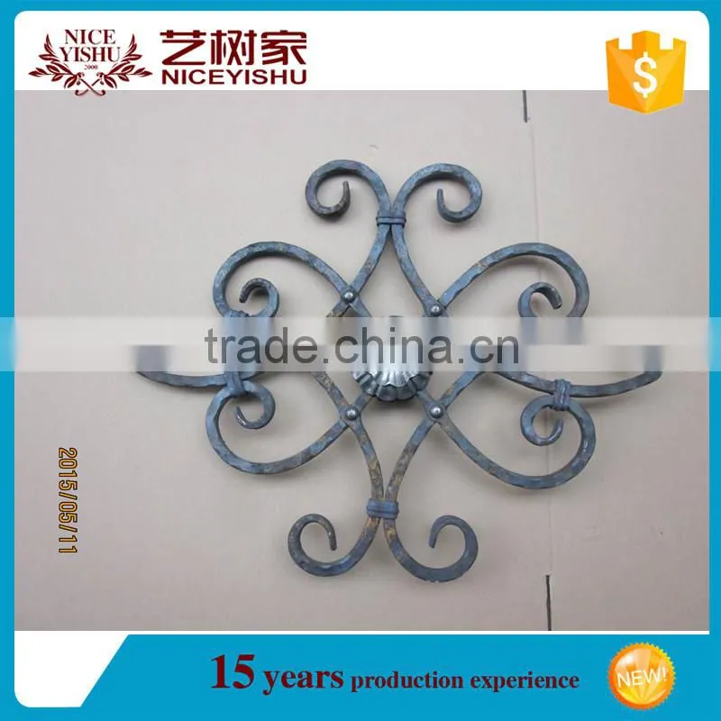 wrought iron flowers and leaves for gate, fence, railing